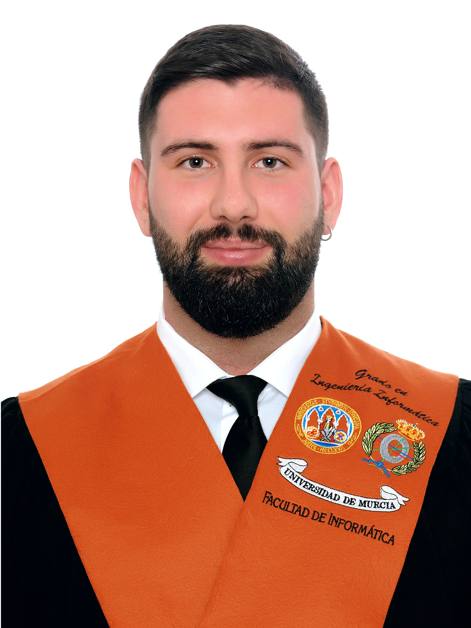 Pedro José Gabaldón Penalva durante su graduación en Ingeniería Informática